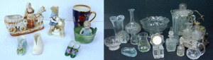 Lot 81 - Mixed Group lot inc Victorian ceramics - Girl in Washing basket, Shoe o Lot 81 - Mixed Group lot inc Victorian ceramics - Girl in Washing basket, Shoe o