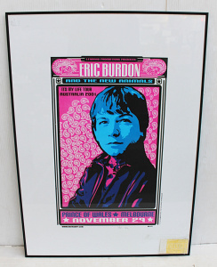 Lot 131 - 2 x pieces - Eric Burdon 2001 Australian Tour Poster from the Prince o