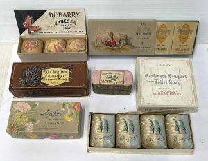 Lot 143 - Grp 1920s+ Soap boxes - Piver, Sweetheart Carnation, Dubarry Vanessa, Lot 143 - Grp 1920s+ Soap boxes - Piver, Sweetheart Carnation, Dubarry Vanessa,