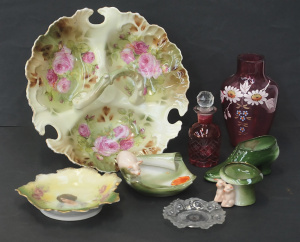 Lot 145 - Group lot vintage ceramics inc Noritake Celery bowl Vegetable plate Ja
