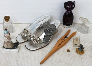 Lot 176 - Mixed Lot of Ladies Items inc Silver Plated Danish Hand Mirror, Via Mo