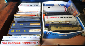 Lot 20 - 2 x Boxes of Assorted Car Manuals, Automobile Repair Books, Automotive