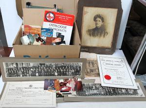 Lot 46 - Box Lot of Ephemera Inc Vintage Photos, Machine Manuals etc