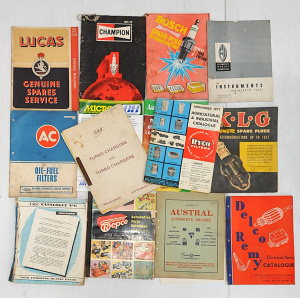Lot 74 - Lot of Vintage Automotive Advertising Parts List & Manuals incl 196