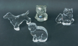 Lot 127 - Group lot vintage Glass Cats & Dog inc Cats Kosta Boda, Goebel etc Lot 127 - Group lot vintage Glass Cats & Dog inc Cats Kosta Boda, Goebel etc