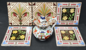 Lot 137 - Small lot - Victorian Ceramics - Hicks, Meigh & Johnson lidded Jug