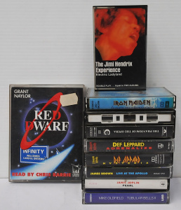 Lot 143 - Lot of Vintage & Modern Cassette Tapes incl Jimi Hendrix, Def Lepp Lot 143 - Lot of Vintage & Modern Cassette Tapes incl Jimi Hendrix, Def Lepp