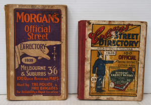 Lot 149 - 2 x Vintage Melbourne Street Directories incl 1935 Morgans Official St Lot 149 - 2 x Vintage Melbourne Street Directories incl 1935 Morgans Official St