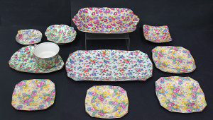 Lot 179 - Group lot Vintage Royal Winton All of floral - Chintz inc Kew Pattern