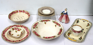Lot 180 - Group of 9 Pieces of Vintage and Antique Royal Doulton Porcelain, Inc