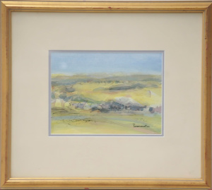 Nathan Paramanathan (1929 - ) Framed Watercolour - Darebin parklands - Signed lo