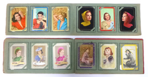 Vintage Swap Card Album with approx 48 x Glamour, Pin Up Girls inc, Barribal
