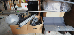 Lot 44 - Group Lot incl Photography Lighting Equipment, Fossil branded Organiser Lot 44 - Group Lot incl Photography Lighting Equipment, Fossil branded Organiser