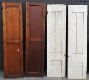 Lot 48 - 2 x Pair of Vintage Pine Doors incl One Pair White Painted & Anothe Lot 48 - 2 x Pair of Vintage Pine Doors incl One Pair White Painted & Anothe
