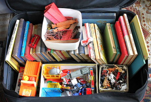 Lot 52 - 2 x Boxes Vintage Kids items inc Plastic Toys & Farm Animals, Dieca