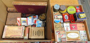 Lot 68 - 3 x Boxes of Vintage Tobacco & Cigarette Related Items incl Prince Lot 68 - 3 x Boxes of Vintage Tobacco & Cigarette Related Items incl Prince