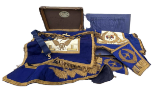 Lot 88 - 2 Cases of Masonic Regalia Lot 88 - 2 Cases of Masonic Regalia