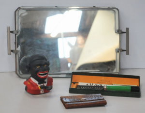 Lot 94 - Lot of Vintage Items incl Ladies Leather Purse w 9ct Rose Gold Badge, D Lot 94 - Lot of Vintage Items incl Ladies Leather Purse w 9ct Rose Gold Badge, D