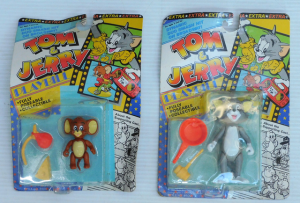Lot 96 - 2 x Carded Tom and Jerry Toys of the Eponymous Characters, Multi Toys B