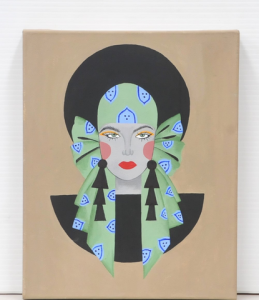 Lot 108 - Angela Marreiros (Active c2020s) Stretched Oil Painting on Canvas - T Lot 108 - Angela Marreiros (Active c2020s) Stretched Oil Painting on Canvas - T