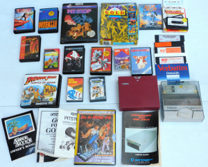 Lot 116 - Large Collection of Commodore 64 Games on both Cassette and Disk, Inc
