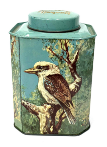 Lot 138 - 1930s Bushells embossed Tea tin in fab cond Lot 138 - 1930s Bushells embossed Tea tin in fab cond