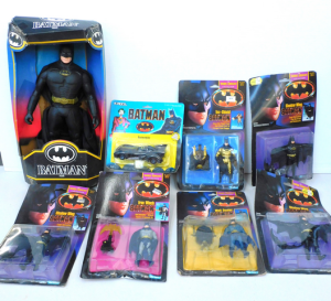 Lot 147 - Group of 7 BoxedCarded Kenner Tim Burton Era Batman Toys Inc 3 x Shado