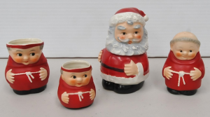 Lot 158 - 4 pces vintage Goebel inc 3 x Red Cardinal Friar Tuck Monk - 2 x jugs