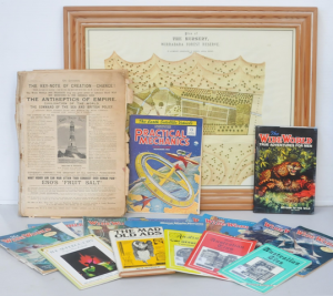 Lot 168 - Lot of Vintage Ephemera incl Framed Plan of The Nursery in Wirrabara F