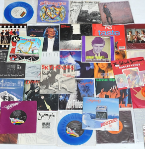 Lot 173 - Group Lot of Vintage Australian 45rpm Vinyl Singles incl Tiny Tim, ACD