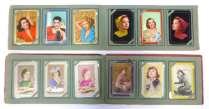 Lot 176 - Vintage Swap Card Album with approx 48 x Glamour, Pin Up Girls inc, Ba