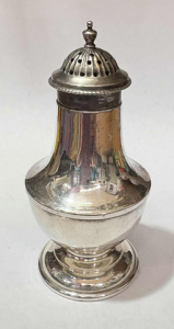 Lot 199 - Japanese K Uyeda Silver Pepper pot marked 950 Sterling with matched to