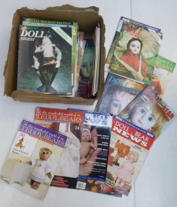 Box lot of assorted 1990s onwards Doll & Teddy Bear Magazines inc, Doll Read