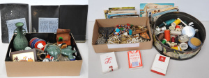 Lot 46 - Box lot of Vintage Mixed Items incl Letraset Transfer Sheets, Mixed Cer