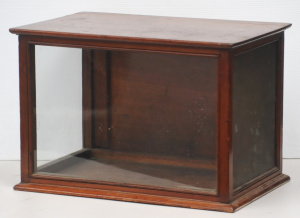 Lot 62 - Vintage Blackwood Counter Display case - Glass to front & one side
