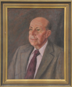 Lot 89 - Dora McRae (1908 - 2003) Framed Oil Painting - Portrait of a Man - Sign