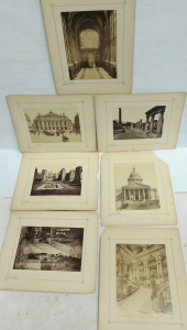 Lot 100 - Group lot 7 x mounted vintage c1880 - 1900 Albumen Photographs featuri