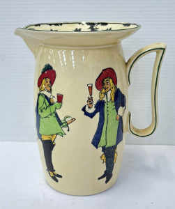 Lot 107 - Large 1930s Royal Doulton New Cavaliers series ware Jug (D5105) with f