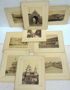 Lot 129 - Group lot 9 x mounted Vintage c1880 - 1900 Albumen Photographs - Class