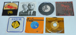 Lot 136 - Small group lot vintage 45rp Singles - Tom Waits, Bauhaus, The Cars pi
