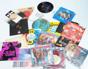 Lot 159 - Group lot vintage Heavy Metal & Rock 45rpm Singles & Ep's - Mo
