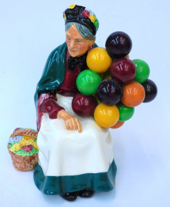 Lot 196 - Vintage Ceramic Royal Doulton 'The Old Balloon Seller' Figure - Approx