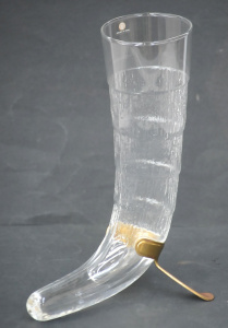 Lot 197 - Iittala Finland Haralds Horn beer glass designed by Valto Kokko c1980s