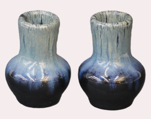 Lot 224 - Harold F Swanson - Australian Pottery - Pair of Vases (Active 1910 - 1