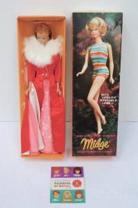 Lot 225 - Boxed Mattel c1964 Midge Barbies Best Friend - appears to have never b