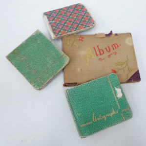 4 x Vintage Autograph Books early 1900 to 1950s inc, messages, illustrations, si