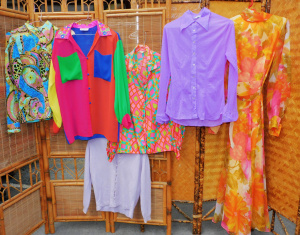 Lot 13 - Group lot Vintage Ladies Clothing inc Lisa Ho Block Coloured shirt with