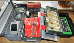 Lot 35 - Mixed Lot of Tools, Glassware & Others incl Sidchrome Spanners, Wat