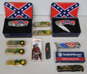 Lot 40 - Group lot of 11 branded and novelty utility & pocket knives, inc Sm