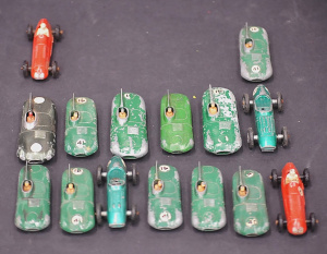 Lot 51 - Group lot of vintage Lesney die-cast racing cars - Jaguar D Types, Ferr